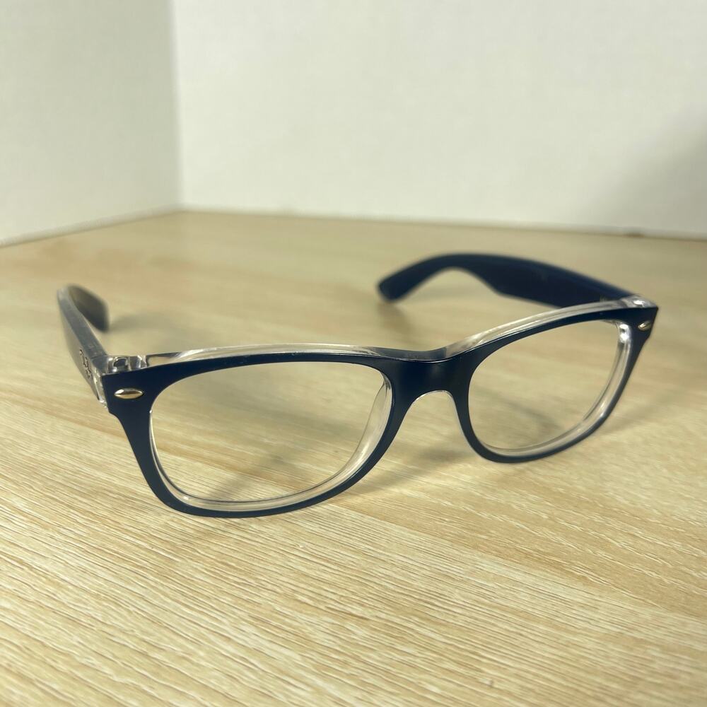 Ray-Ban RB2132 New Wayfarer 6053/71 FRAMES DAMAGED Sunglasses Blue 52-18-145
